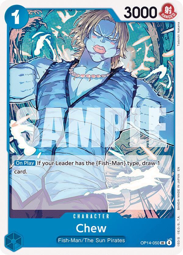 Chew OP14-050 – The Azure Sea's Seven | One Piece TCG