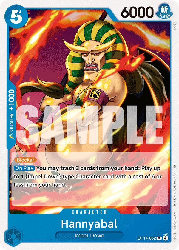 Hannyabal OP14-052 – The Azure Sea's Seven | One Piece TCG