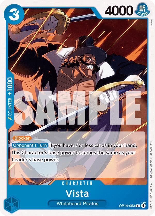 Vista OP14-053 – The Azure Sea's Seven | One Piece TCG