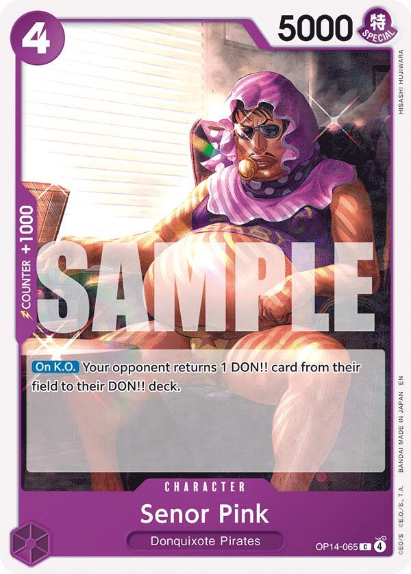 Senor Pink OP14-065 – The Azure Sea's Seven | One Piece TCG