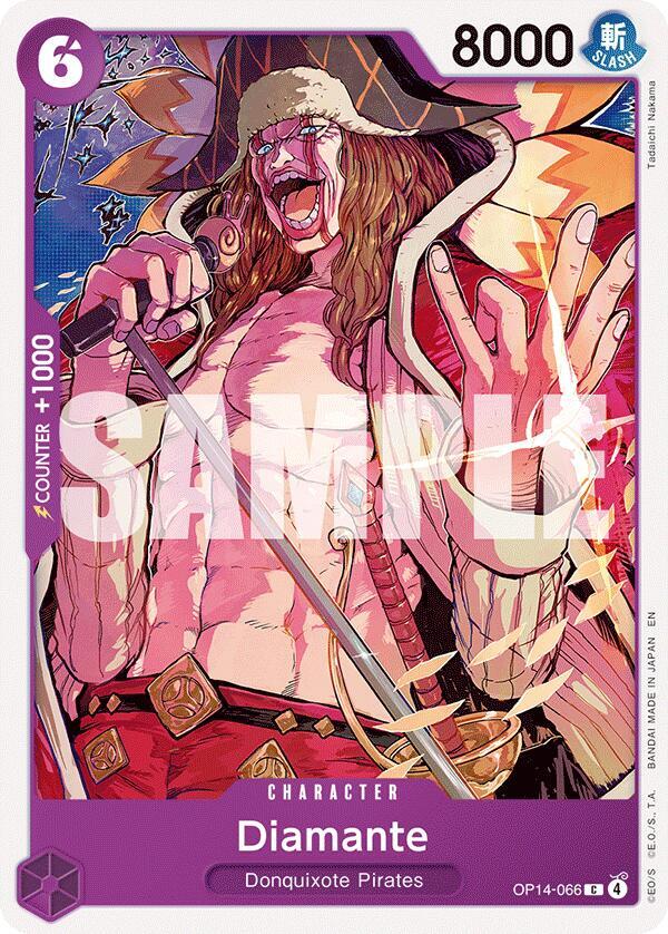 Diamante OP14-066 – The Azure Sea's Seven | One Piece TCG
