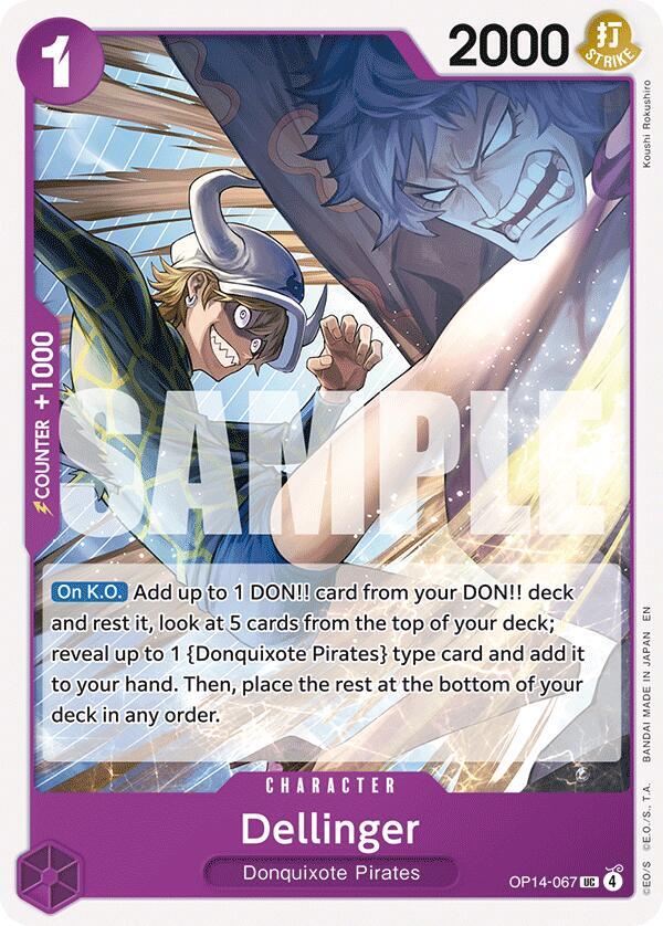 Dellinger OP14-067 – The Azure Sea's Seven | One Piece TCG