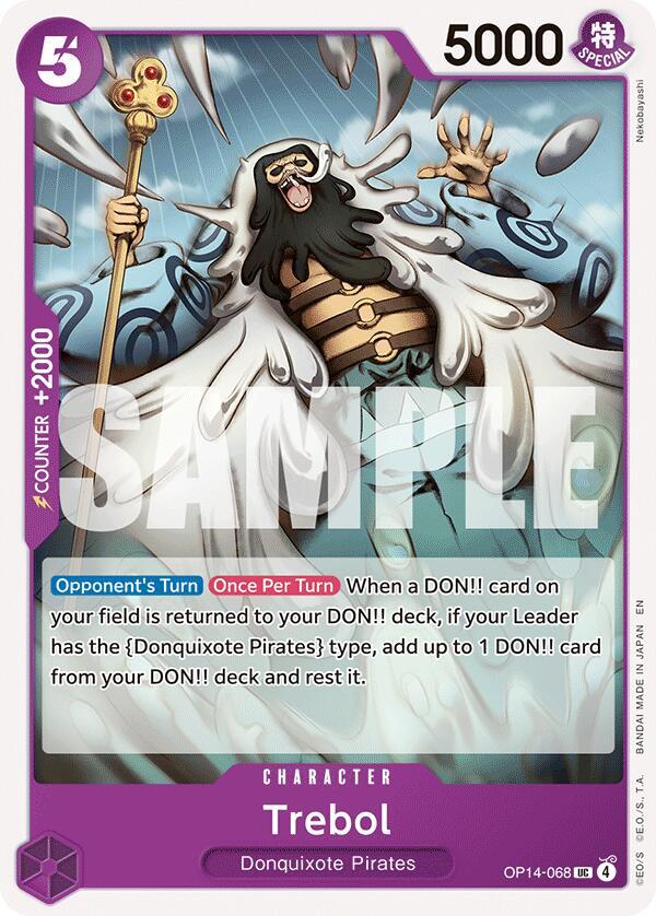 Trebol OP14-068 – The Azure Sea's Seven | One Piece TCG