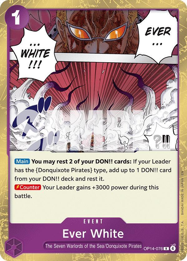 Ever White OP14-076 – The Azure Sea's Seven | One Piece TCG