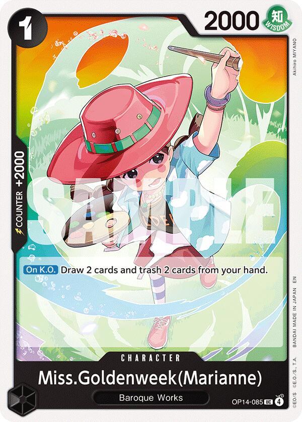 Miss.Goldenweek(Marianne) OP14-085 – The Azure Sea's Seven | One Piece TCG