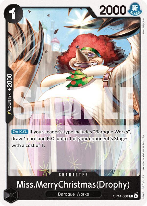 Miss.MerryChristmas(Drophy) OP14-088 – The Azure Sea's Seven | One Piece TCG