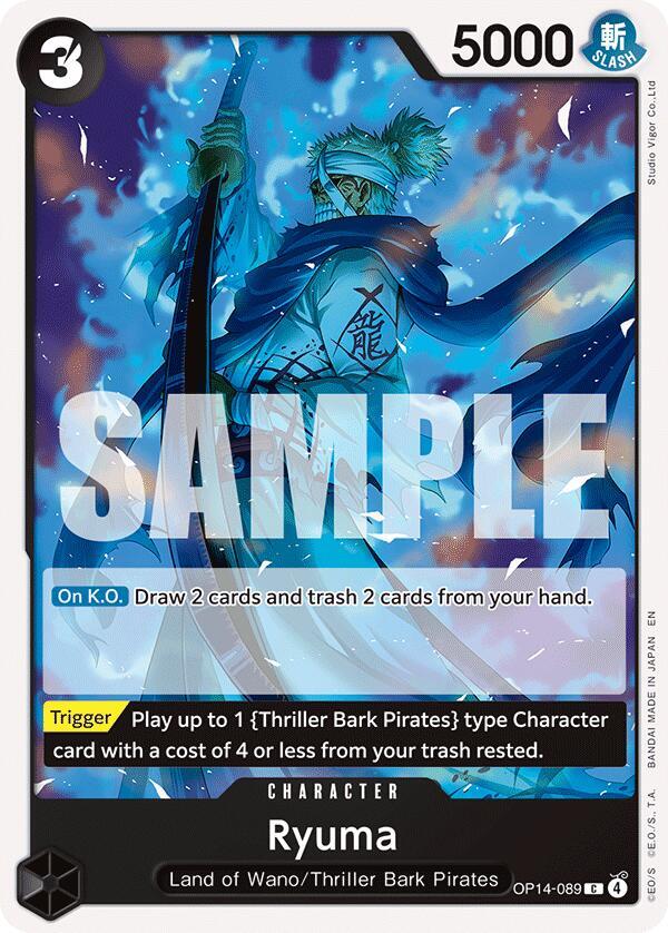 Ryuma OP14-089 – The Azure Sea's Seven | One Piece TCG
