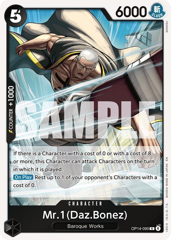 Mr.1(Daz.Bonez) OP14-090 – The Azure Sea's Seven | One Piece TCG