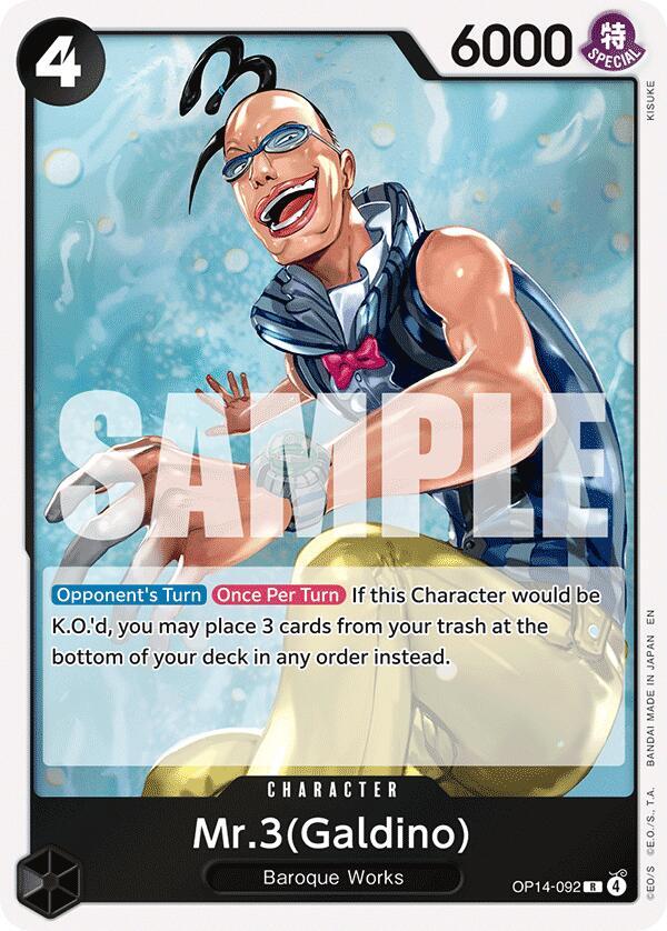 Mr.3(Galdino) OP14-092 – The Azure Sea's Seven | One Piece TCG