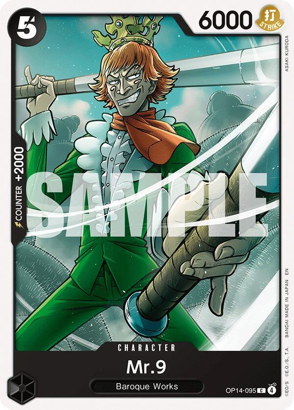 Mr.9 OP14-095 – The Azure Sea's Seven | One Piece TCG