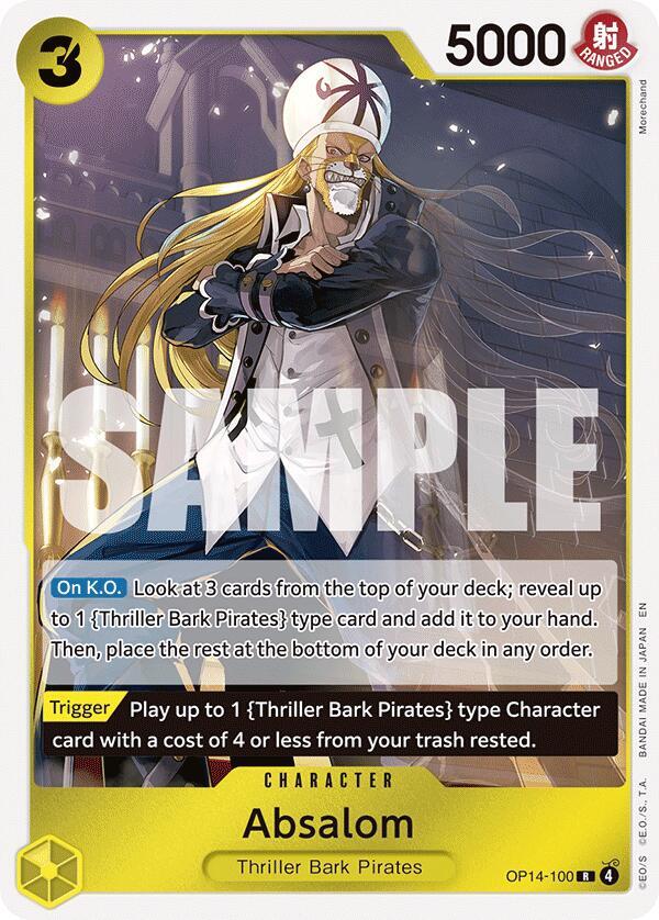 Absalom OP14-100 – The Azure Sea's Seven | One Piece TCG