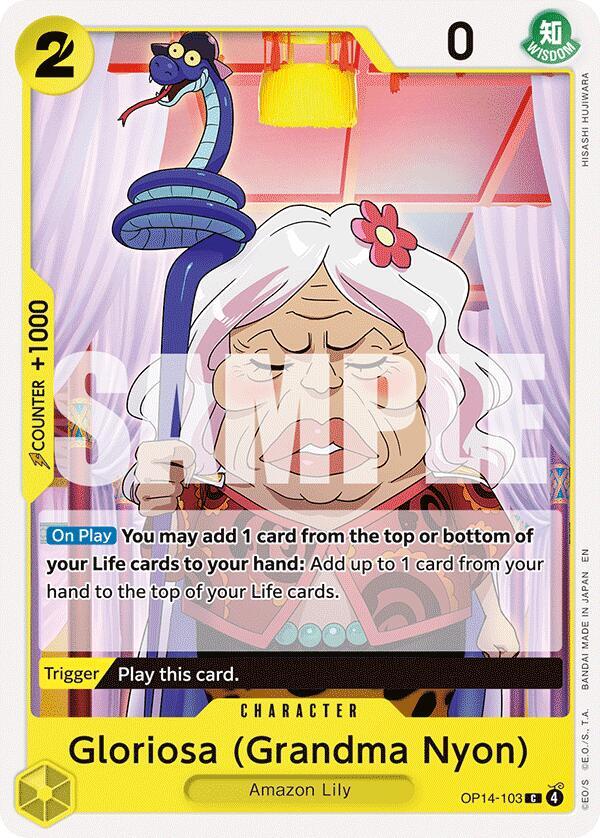 Gloriosa (Grandma Nyon) OP14-103 – The Azure Sea's Seven | One Piece TCG