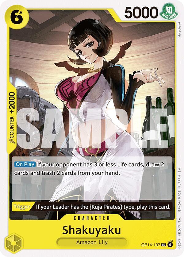 Shakuyaku OP14-107 – The Azure Sea's Seven | One Piece TCG