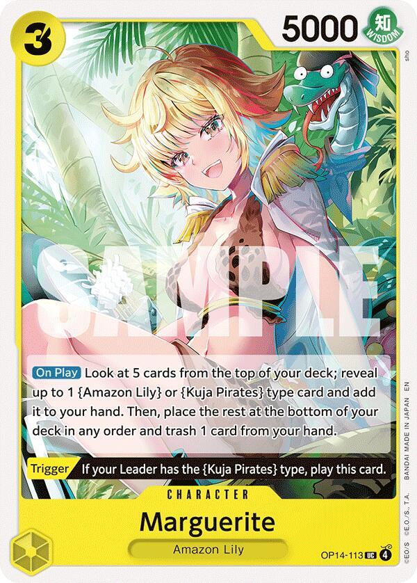 Marguerite OP14-113 – The Azure Sea's Seven | One Piece TCG