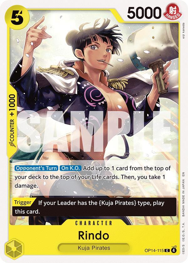 Rindo OP14-115 – The Azure Sea's Seven | One Piece TCG