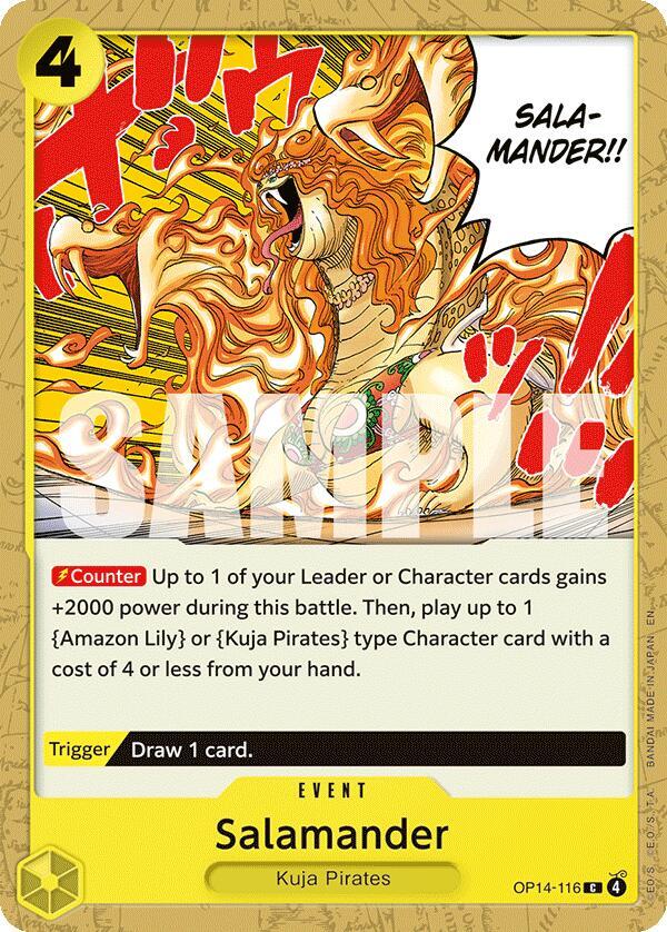 Salamander OP14-116 – The Azure Sea's Seven | One Piece TCG