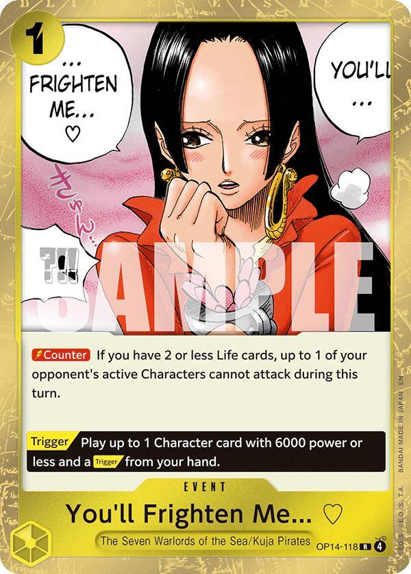 You'll Frighten Me... OP14-118 – The Azure Sea's Seven | One Piece TCG