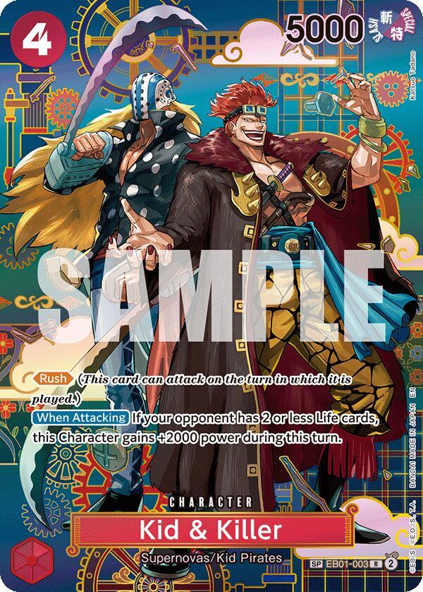 Kid & Killer SP EB01-003 – The Azure Sea's Seven | One Piece TCG
