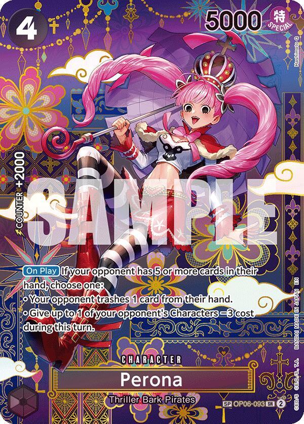 Perona SP OP06-093 – The Azure Sea's Seven | One Piece TCG