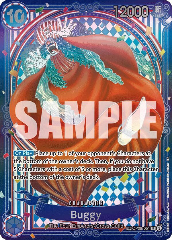 Buggy SP OP09-051 – The Azure Sea's Seven | One Piece TCG