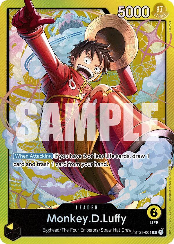 Monkey D. Luffy ST29-001 – Starter Deck 29: Egghead | One Piece TCG