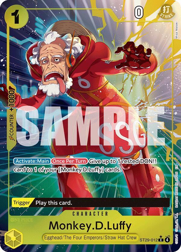 Monkey D. Luffy Full Art ST29-012 – Starter Deck 29: Egghead | One Piece TCG