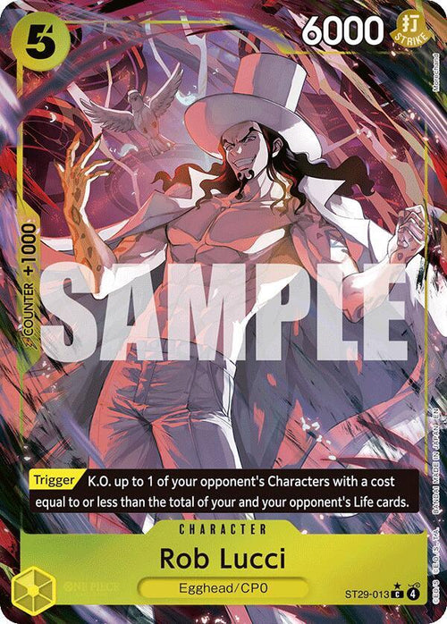 Rob Lucci Full Art ST29-013 – Starter Deck 29: Egghead | One Piece TCG