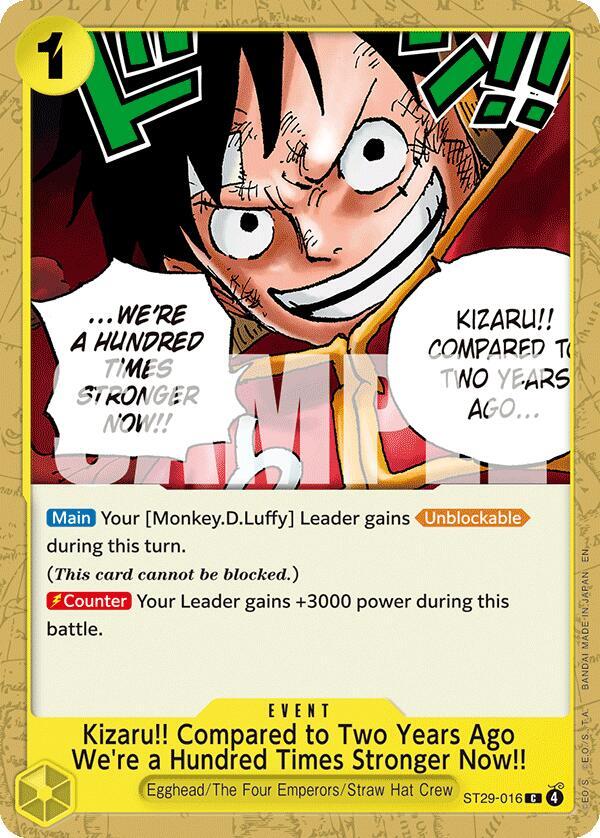 Kizaru!! Compared to Two Years Ago We're a Hundred Times Stronger Now!! ST29-016 – Starter Deck 29: Egghead | One Piece TCG