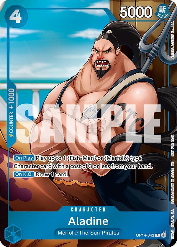 Aladine OP14-043 – The Azure Sea's Seven | One Piece TCG
