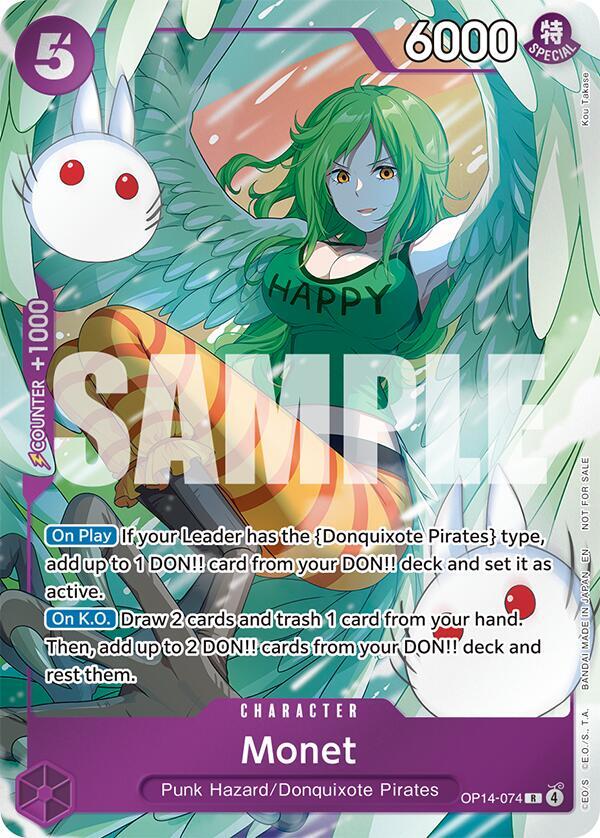 Monet OP14-074 – The Azure Sea's Seven | One Piece TCG