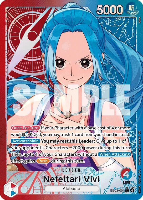 Nefeltari Vivi Alternate Art EB03-001 – One Piece Heroines Edition | One Piece TCG