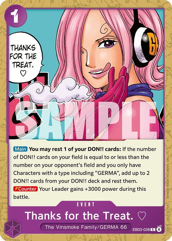 Thanks for the Treat. EB03-038 – One Piece Heroines Edition | One Piece TCG