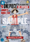 Monkey.D.Luffy College Basketball US Voyage P-055 | One Piece TCG
