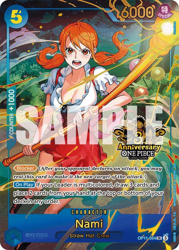 Nami Japanese Version 3rd Anniversary Set OP11-054 | One Piece TCG