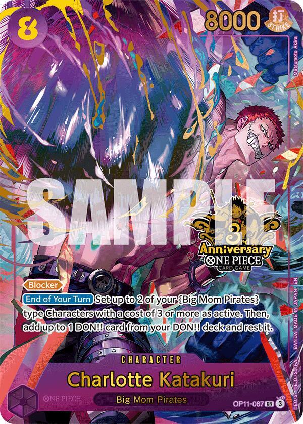 Charlotte Katakuri Japanese Version 3rd Anniversary Set OP11-067 | One Piece TCG