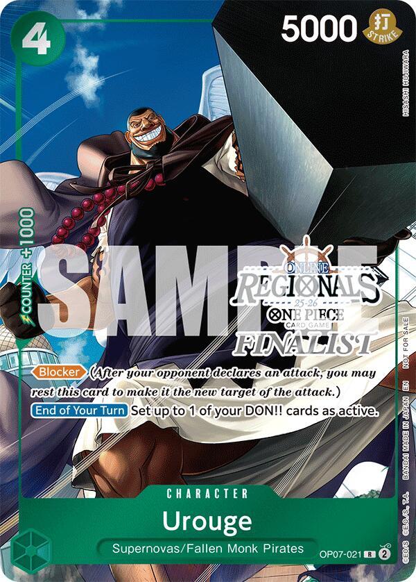 Urouge Online Regional Finalist Card Set 2025 Vol.1 OP07-021 | One Piece TCG