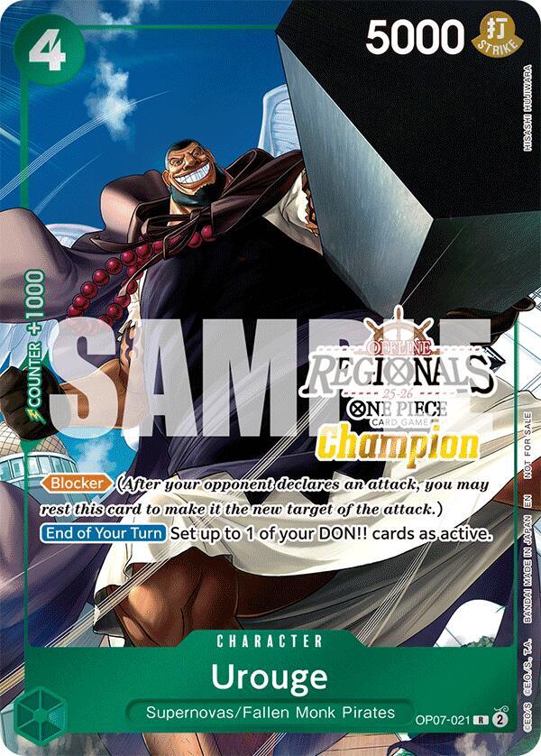 Urouge Offline Regional Champion Card Set 2025 Vol.1 OP07-021 | One Piece TCG