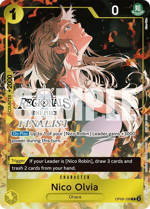 Nico Olvia Online Regional Finalist Card Set 2025 Vol.1 OP09-106 | One Piece TCG