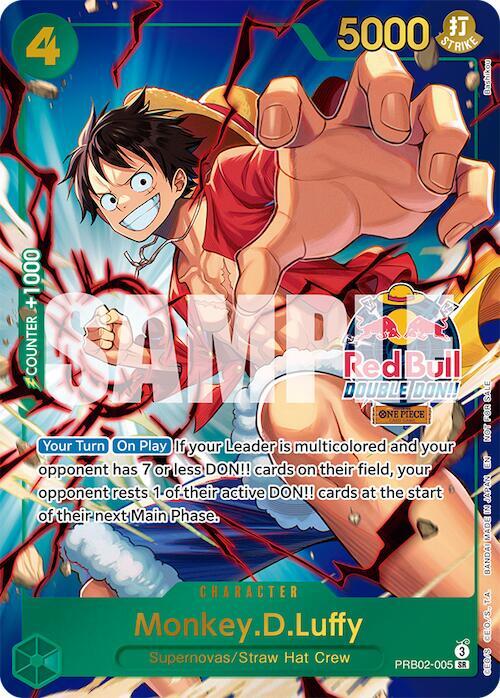 Monkey.D.Luffy Red Bull Double Don!! Winner PRB02-005 | One Piece TCG
