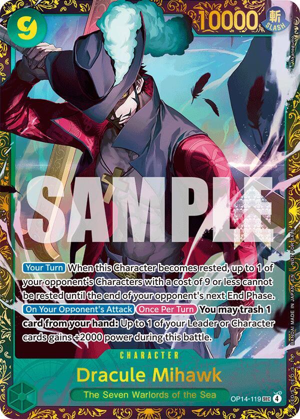 Dracule Mihawk - CS 26-27 Regionals Season 1 2026-2027 OP14-119 | One Piece TCG