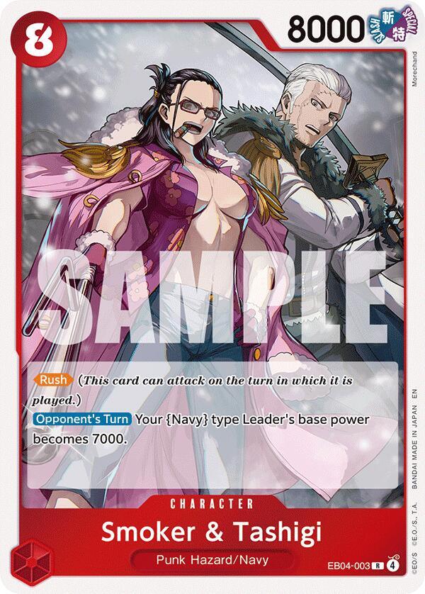 Smoker & Tashigi EB04-003 – Adventure on Kami's Island | One Piece TCG