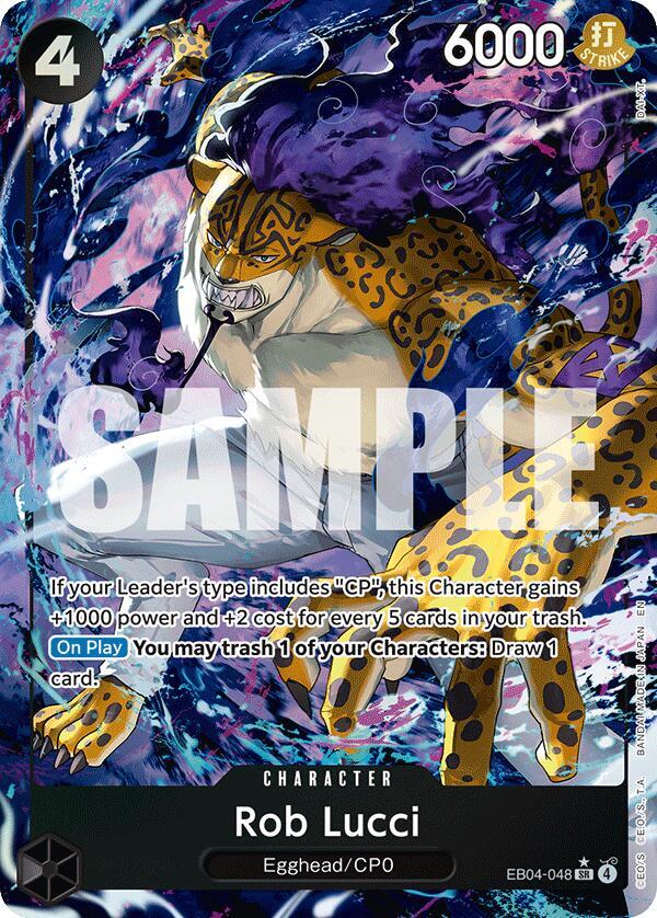 Rob Lucci Alternate Art EB04-048 – Adventure on Kami's Island | One Piece TCG