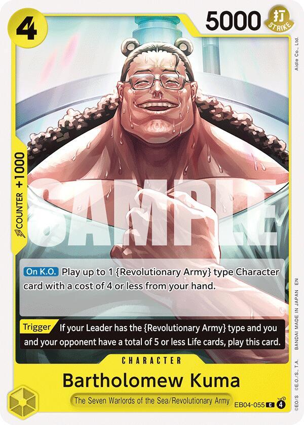 Bartholomew Kuma EB04-055 – Adventure on Kami's Island | One Piece TCG