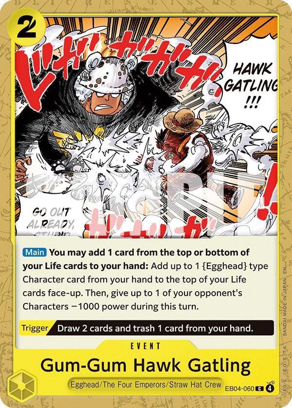 Gum-Gum Hawk Gatling EB04-060 – Adventure on Kami's Island | One Piece TCG