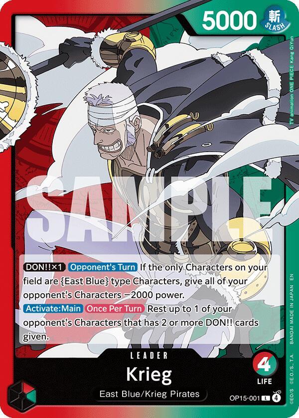 Krieg OP15-001 – Adventure on Kami's Island | One Piece TCG
