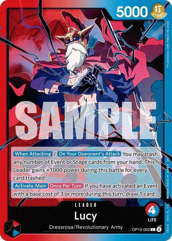 Lucy OP15-002 – Adventure on Kami's Island | One Piece TCG