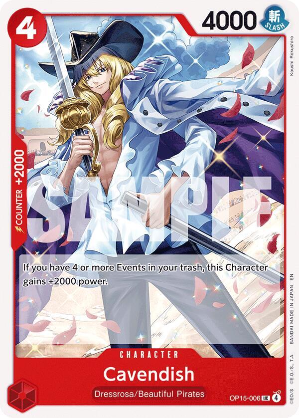 Cavendish OP15-006 – Adventure on Kami's Island | One Piece TCG
