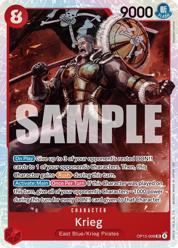 Krieg OP15-008 – Adventure on Kami's Island | One Piece TCG
