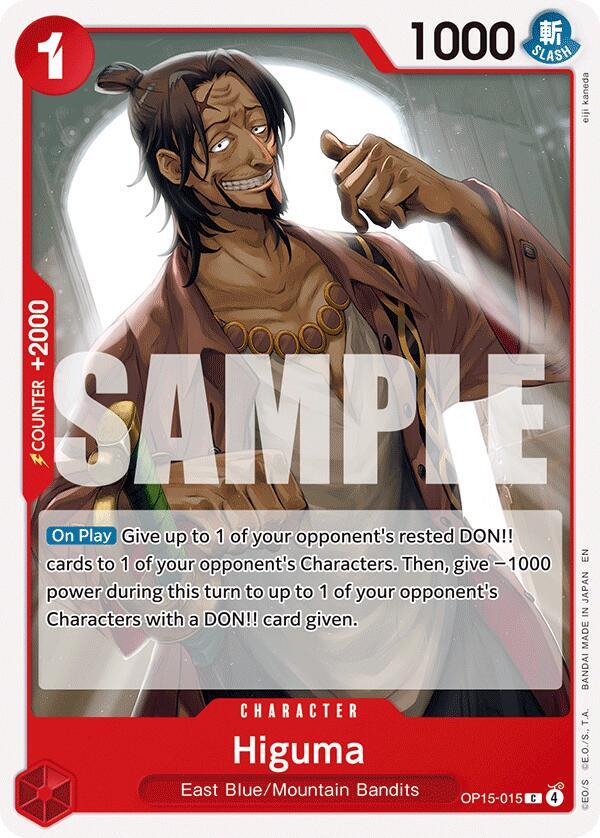 Higuma OP15-015 – Adventure on Kami's Island | One Piece TCG