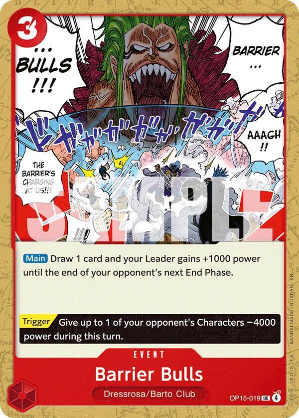 Barrier Bulls OP15-019 – Adventure on Kami's Island | One Piece TCG